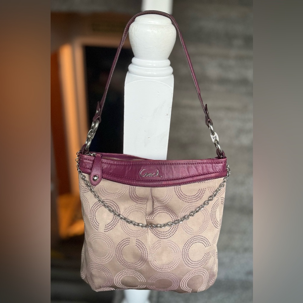 Coach Ashley Dotted Op Art Large Hippie shoulder bag